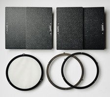 2x Speedotron Black line 11 inch 2 leaf barn doors with filter rings. Excellent 