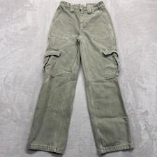 BDG Urban Outfitters Pants Women's 25 Skate Cargo Olive Baggy Straight Utility
