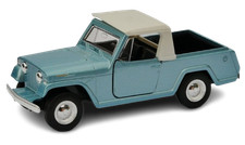 Welly 1967 Jeep Jeepster Commando Pickup Blue 1:34 1:39 Scales 4,5 Inch Car