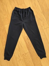 big boys youth dark navy blue jogger pants size L large