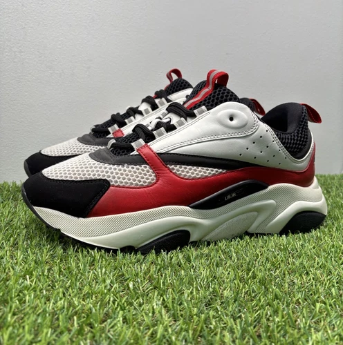 Taille 45 EU (12 US) Christian Dior B22 « Blanc/Rouge » BON ÉTAT !