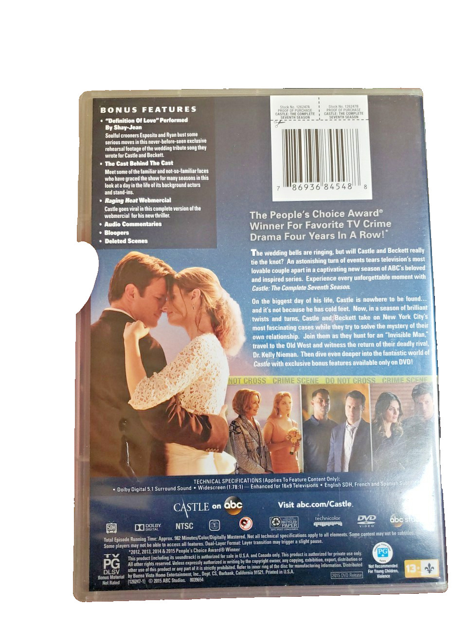 Castle: the Complete Seventh Season (DVD, 2014)