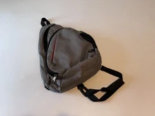 Outdoor Master One Strap Gray Silver With Orange Accent Crossbody Bag Lot Pocket