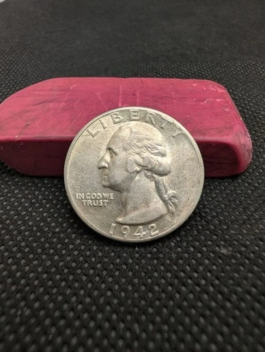 1942-D Washington 90% Silver Quarter