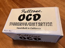 Fulltone OCD Overdrive Pedal V1.4 Red LED, 9V Battery, Excellent Condition ￼