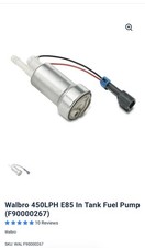 Walbro 450lph F90000267 Fuel Pump E85 New Walbro 450lph F90000267 Fuel Pump E85 New