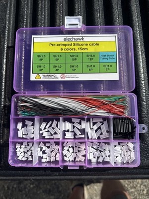 Pre-Crimped Cables and Connectors Kit Compatible with JST GH 1.25mm and Molex...