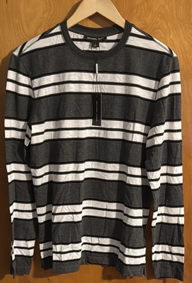 Michael Kors Tshirt Mens Small Gray Long Sleeve