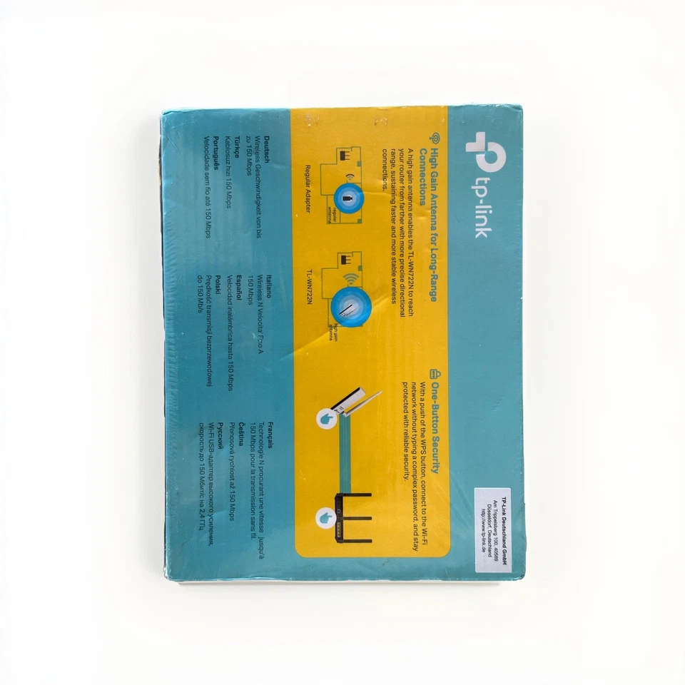 NEW SEALED TP-Link TL-WN722N 150Mbps High Gain Wireless USB Adapter - Image 2 of 4