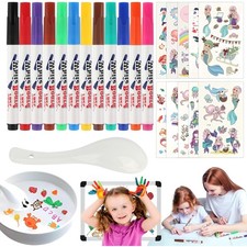 Magische Wassermalerei Stifte Kinder 12 Farben Wasser Tinte Kreativ Spiel