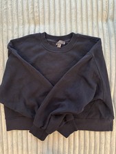 Schwarzer Cropped Pullover Gr. M