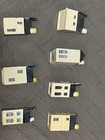 KLM Delft Blue Style Ceramic Miniature Canal Village Houses Set of 7 empty — photo 2