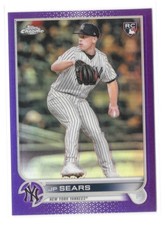 2022 Topps Chrome Update Series - JP Sears #USC110 Purple Refractor (RC)