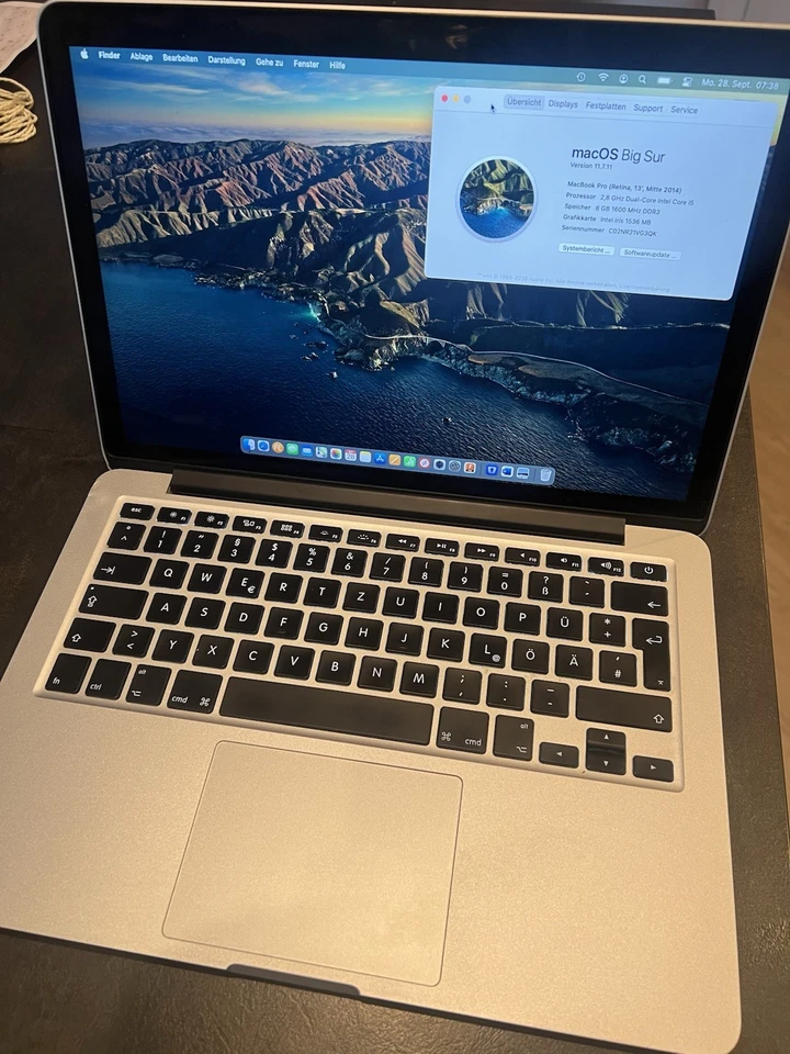 Apple MacBook Pro 13" 2014 · i5 · 8GB · 512GB, Foto 1 von 5