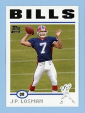 2004 topps J.P. Losman football card # 380 bills rookie rc. rookie card picture