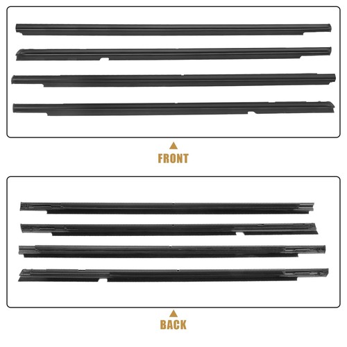 4Pcs Weatherstrip Window Moulding Trim Seal Belt Compatible with Mitsubishi L... - Picture 5 of 8