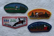 2010 Redwood Empire Council Jamboree Patch Set Featuring Snoopy-Celebrate 2026