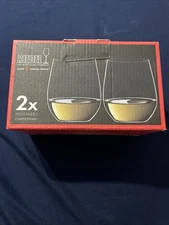 Riedel Stemless Wine Glasses Viognier Chardonnay Tumblers Set of 2 11.25 oz NEW