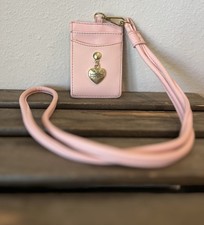 Juicy Couture Pink Wallet Lanyard ID  Credit Card Holder