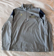 Michigan Dri-Fit Jordan Brand 1/4 Zip Pullover
