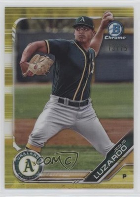 2019 Bowman Chrome Prospects Yellow Refractor 73/75 Jesus Luzardo #BCP-96 ni4