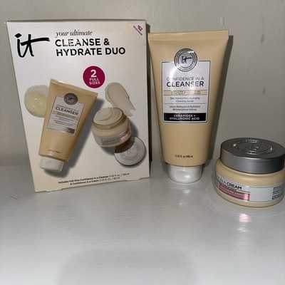 IT Cosmetics Confidence Cleanser & Cream Set Hydrating Face Duo All Skin Types
