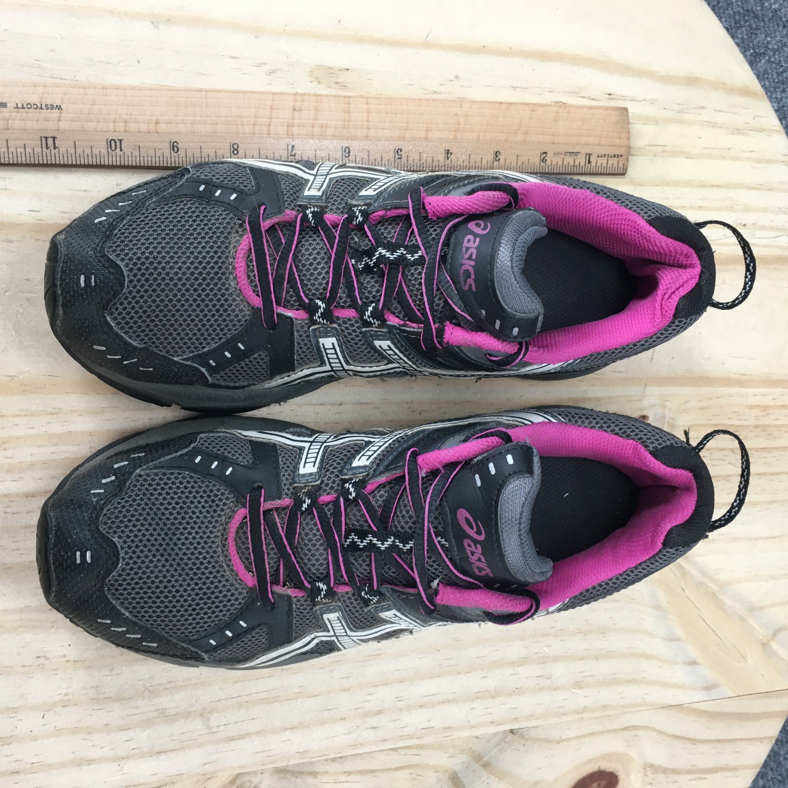 Asics Shoes Womens 8.5 Gray Running Trail Athletic Performance Outdoor Grip thumbnail 6