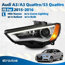 For 2015 2016 Audi A3 Hidxenon Headlight Projector Wo Curve Light Driver Side For 2015 2016 Audi A3 Hidxenon Headlight Projector Wo Curve Light Driver Side