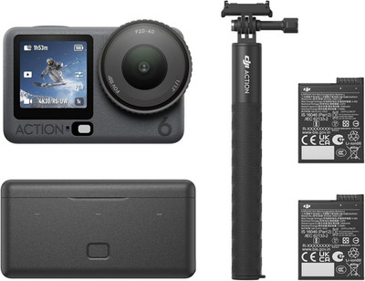Osmo Action 6 Enhanced Combo, 8K Waterproof Action Camera with 1/1.1'' Square Sen