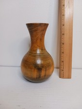 Pinn Lake Studio Handcrafted/Turned Burl Wood Round Vase 6" H