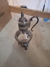 Vintage Silver Plated FB Rogers Coffee Carafe with Warming Stand Glass Carafe — photo 3