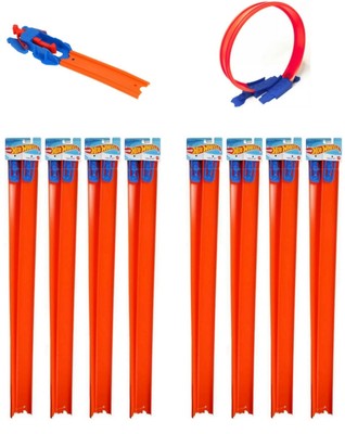 New Hot Wheels Tracks Straight, Loop, And LAUNCHER 32 FEET TOTAL !