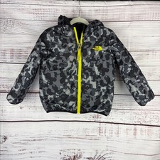 The North Face Toddler Reversible Camo Fleece Jacket NF0A2SWW Black Gray 4T