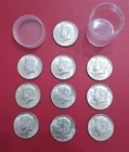 1969 D-19 Plus 1 1965 Roll 40% Silver Kennedy Half Dollar $10 Face Value