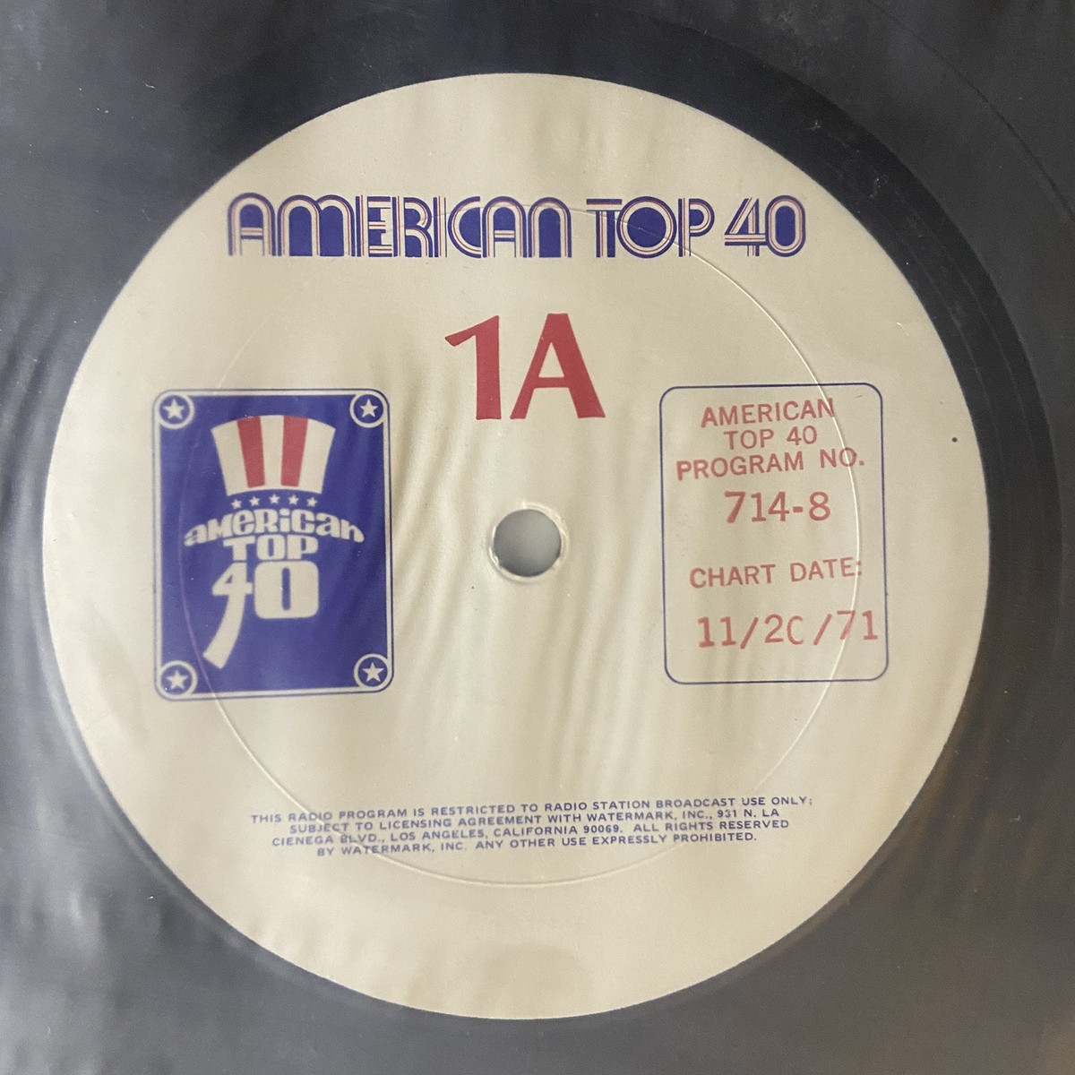 11/20/71 CASEY KASEM American Top 40~ SHAFT Lennon SLY Gaye