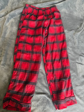 Boys plaid pajama set, red and black, new without tags, 10-12 years