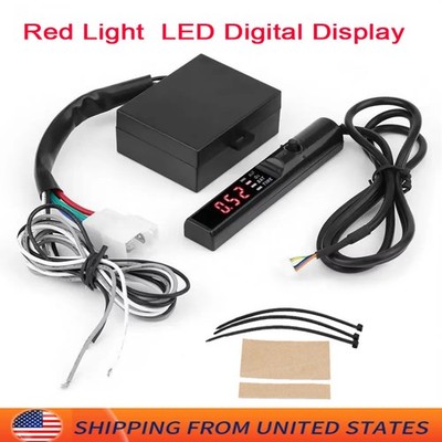12V Universal Turbo Timer with Digital Red LED Display, Black Pen Control Unit