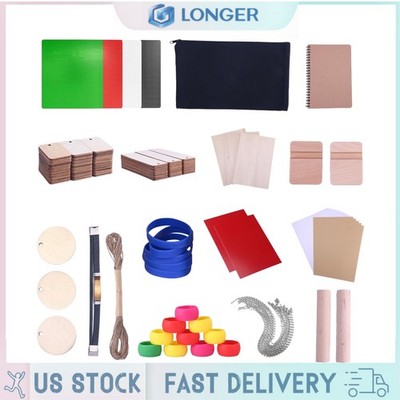 175 Pcs DIY Longer Laser Engraving Material Kit Material for all Laser Engravers