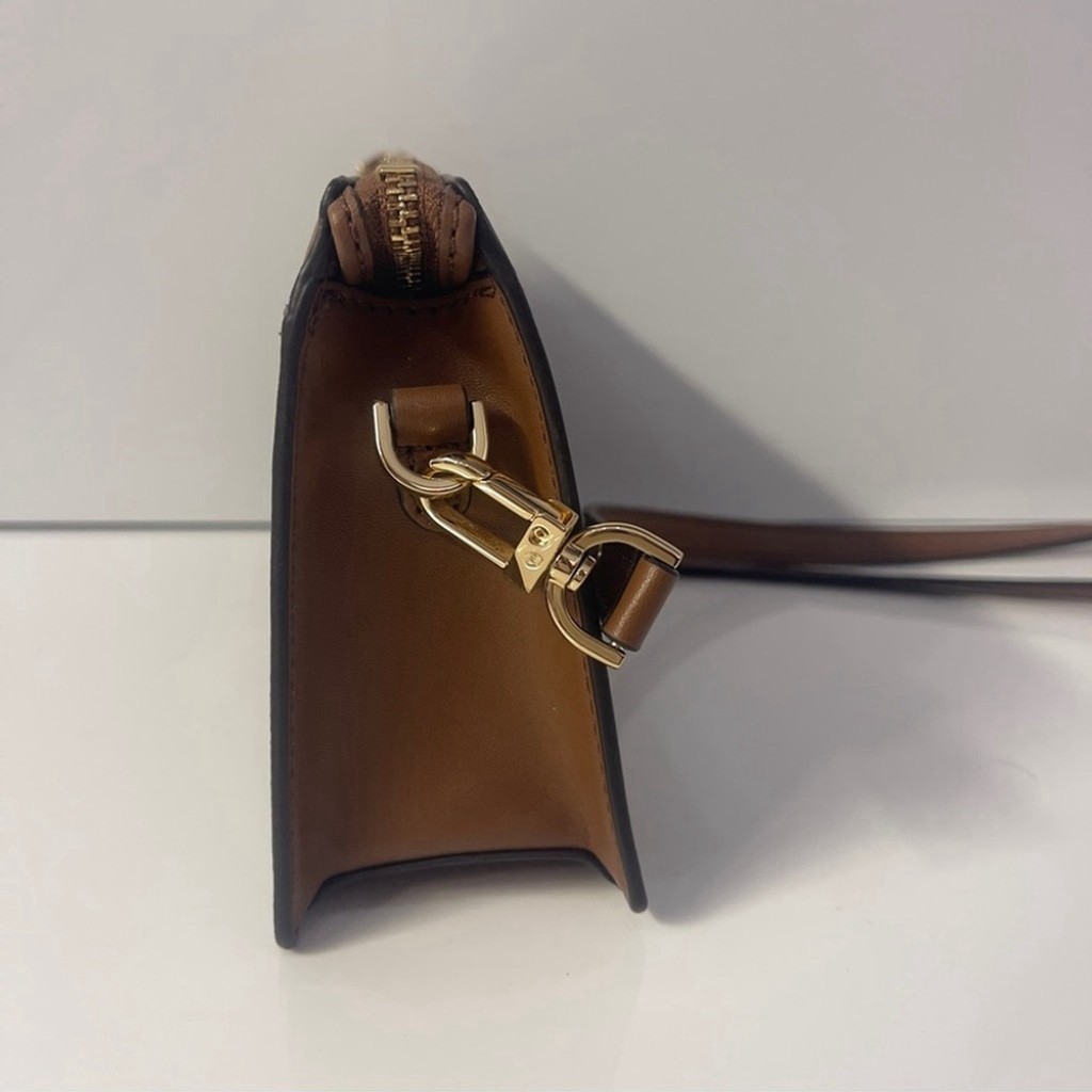 Michael Kors Empire Large Convertible Crossbody Bag & Wallet Set Brown Logo thumbnail 8