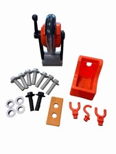 Black  Decker Kids WorkBench Chop Saw  Accessories Lot Screws Hooks Etc-WORKS