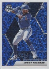 2021 Panini Mosaic Rookie Quick Pitch Blue Prizm 45/85 Leody Taveras #219 lz7