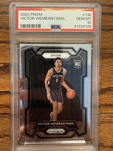 2023 Panini Prizm Victor Wembanyama #136 PSA 10 Gem Mint RC Rookie