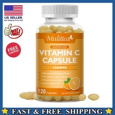 Vitamin C Complex 1000mg - Immune Support,Skin Health - 120 Capsules Softgel
