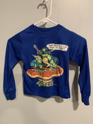 VTG 1989 Teenage Mutant Ninja Turtles(TMNT) Raphael Boys L/S Pajama Top, Size 7