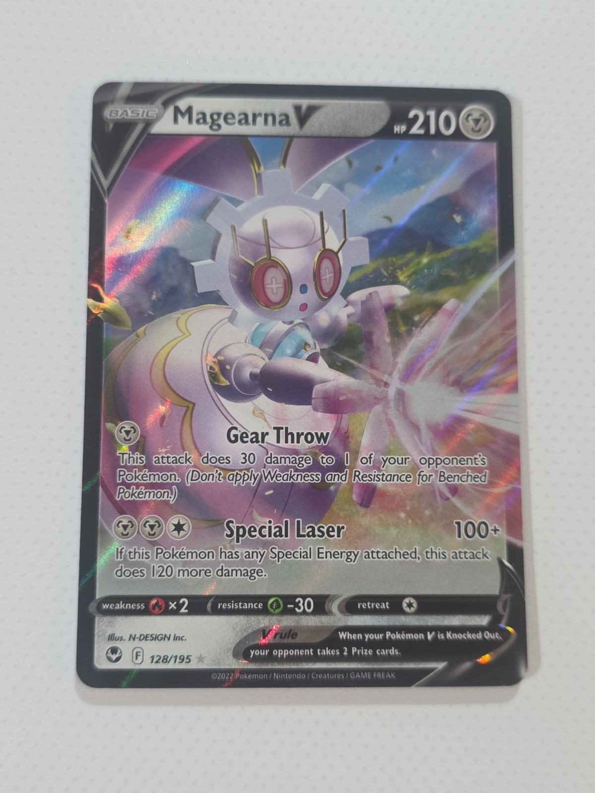 Magearna V (Full Art) Ultra Rare SWSH12: Silver Tempest 182/195 Pokémon TCG 
