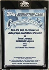 Topps 2025 Chrome Black Trevor Lawrence White Parallel Auto /10
