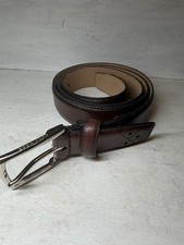 Vintage Cole Haan Men's Brown Genuine Leather Dress Belt Size 38/95
