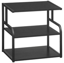 HOOBRO Support d'imprimante, Bureau à 3 niveaux 15,7"L x 11,8"L x 15,7"H, Noir