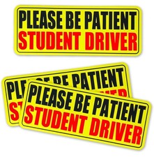 3 Pcs Student Driver Magnet for Car, Please Be Patient Student Driver, Reflectiv