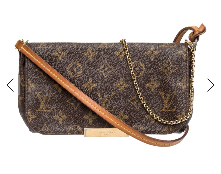 Louis Vuitton Favorite PM Monogram Cross Body Shoulder Bag Purse